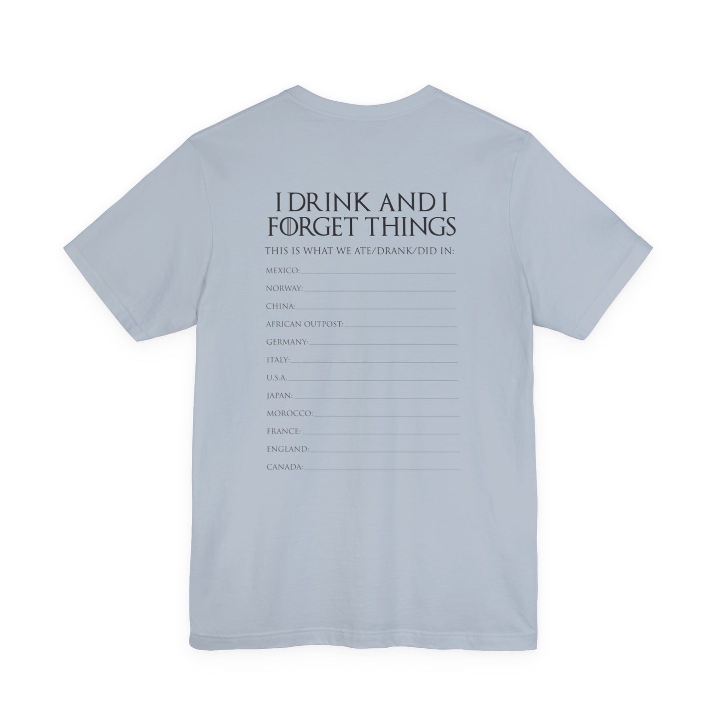 Game of Thirst Epcot Group Drinking Shirt