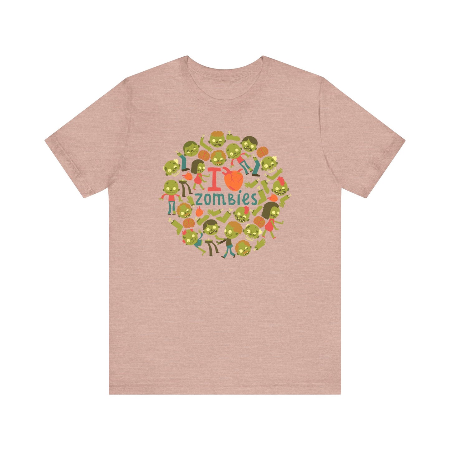 I Love Zombies - Zombie Hand Unisex Halloween Shirt