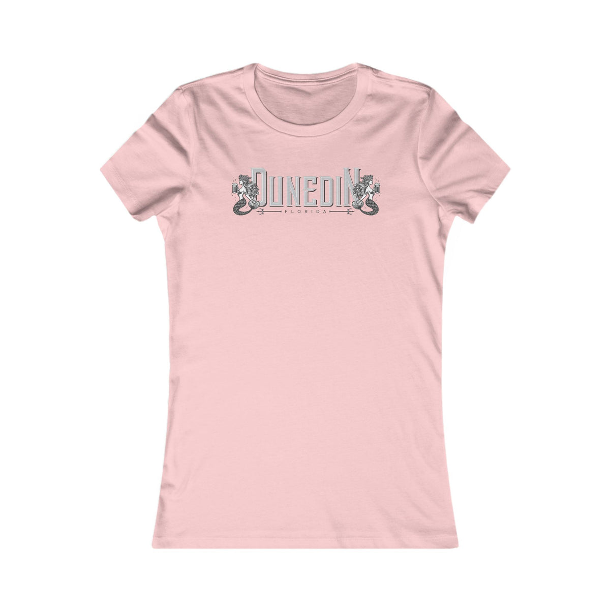 Dunedin FL Mermaids Women's Tee — Yellow Graphic Cotton Shirt