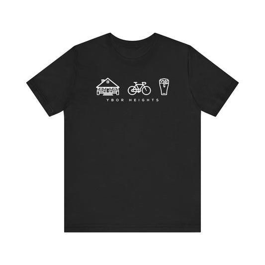 Bungalows, Bikes, and Beers - Ybor Heights Neighborhood Pride Shirt