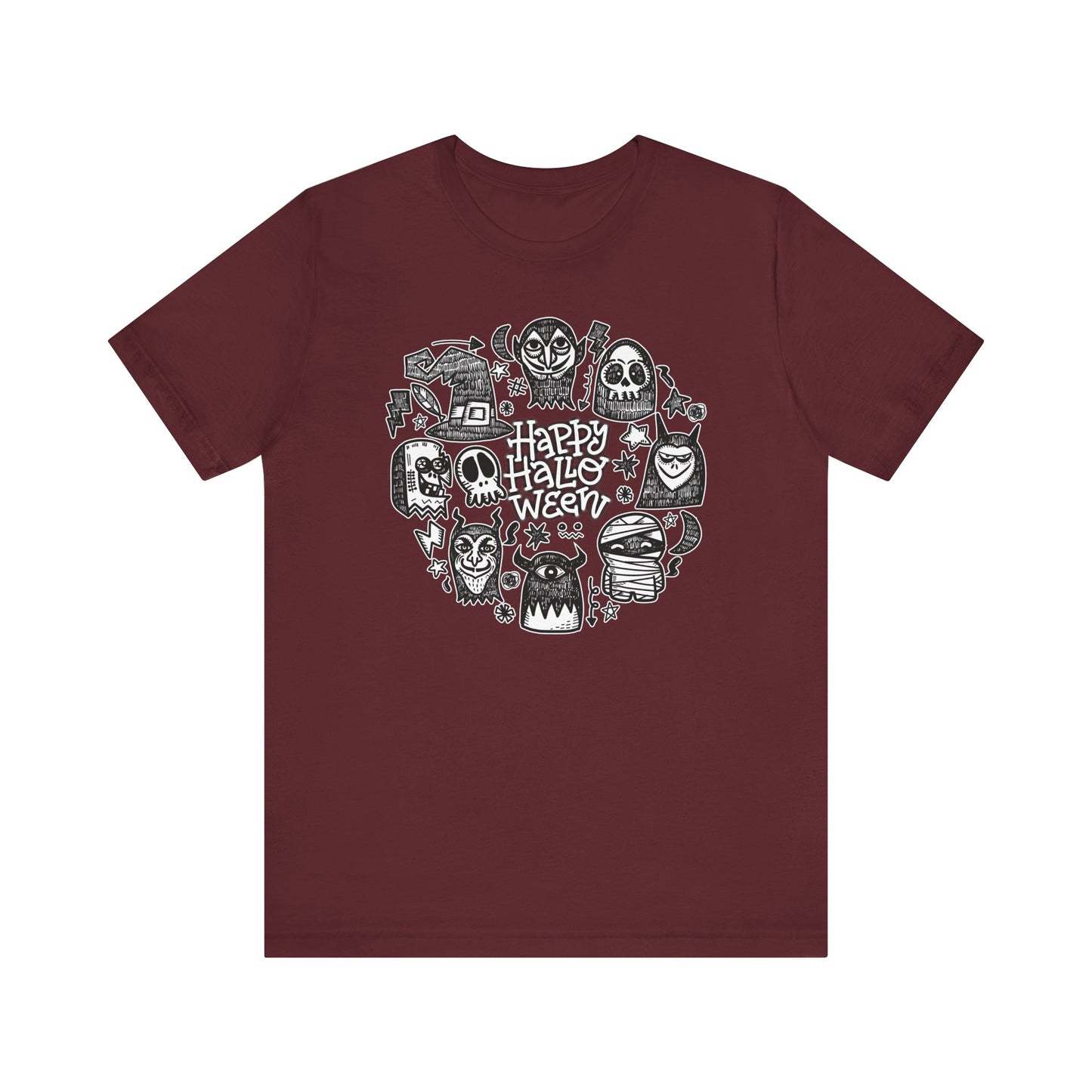 Sketchy Monster Halloween Crew - Unisex Shirt