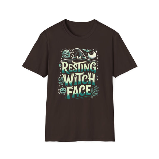 Resting Witch Face Halloween T-Shirt
