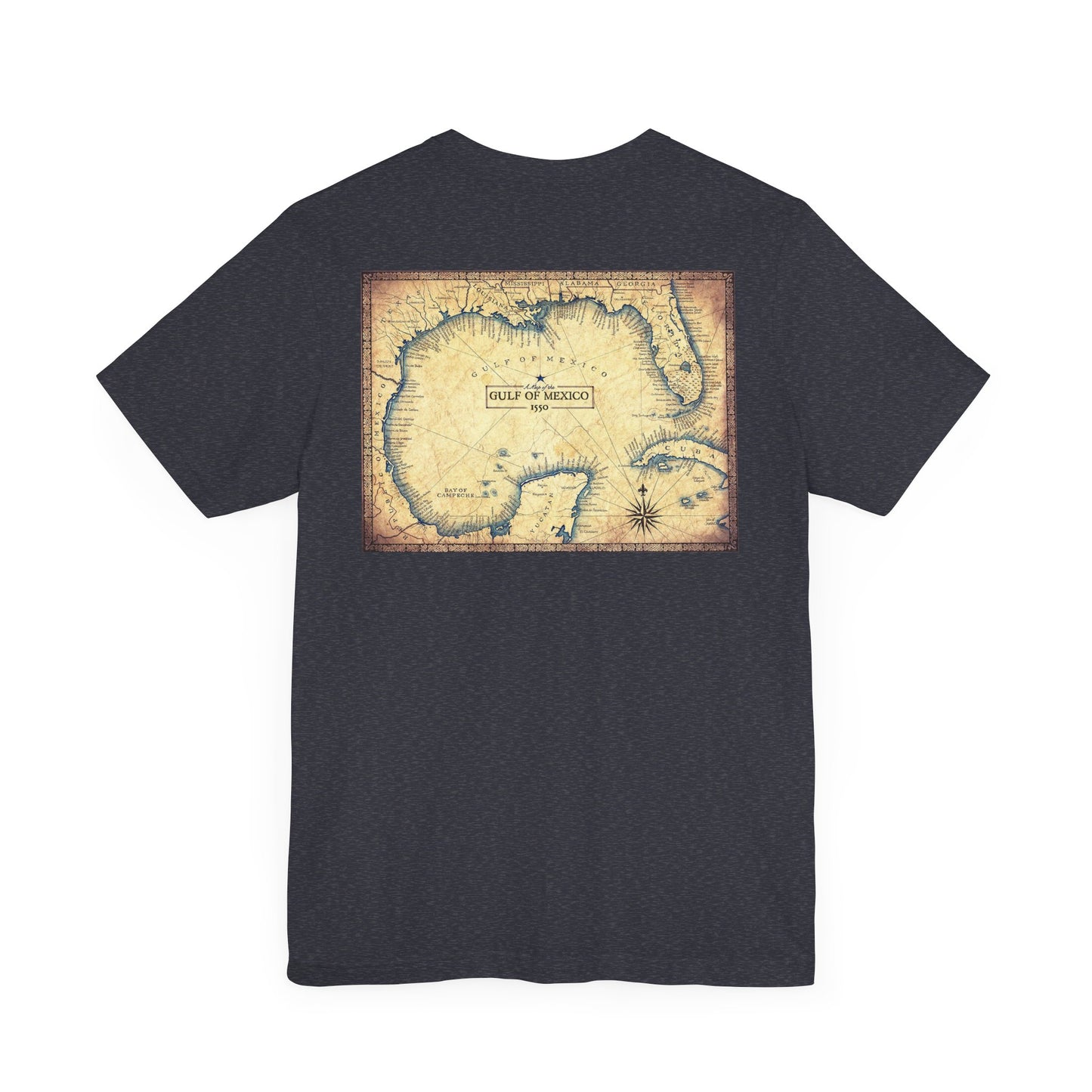Golfo de México Map – Por Siempre - Two Sided Unisex Tee