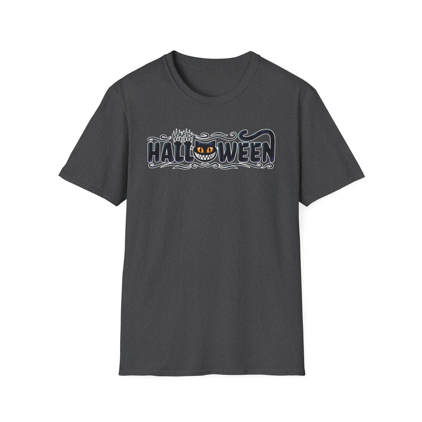 Happy Halloween Black Cat - Unisex Halloween T-Shirt