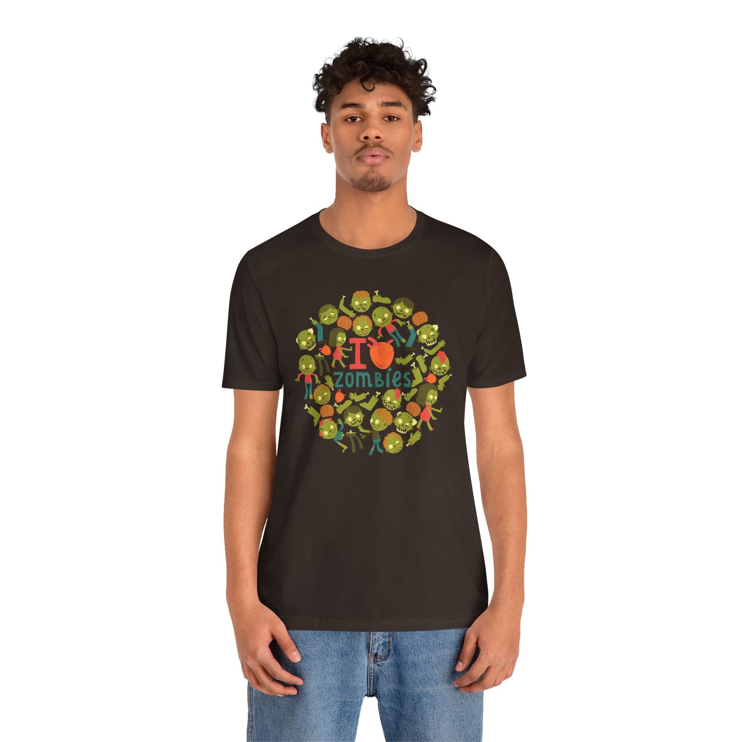 I Love Zombies - Zombie Hand Unisex Halloween Shirt