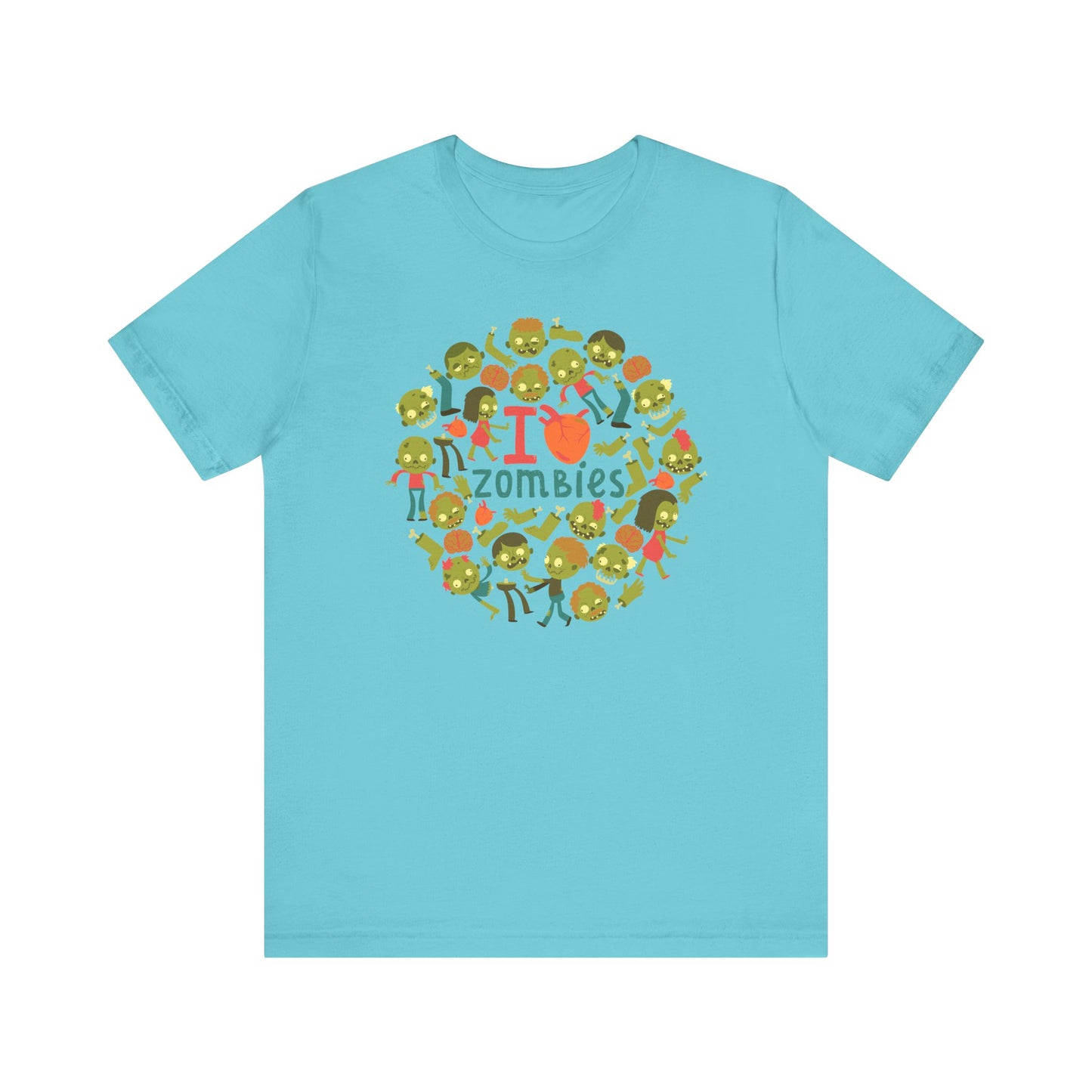 I Love Zombies - Zombie Hand Unisex Halloween Shirt
