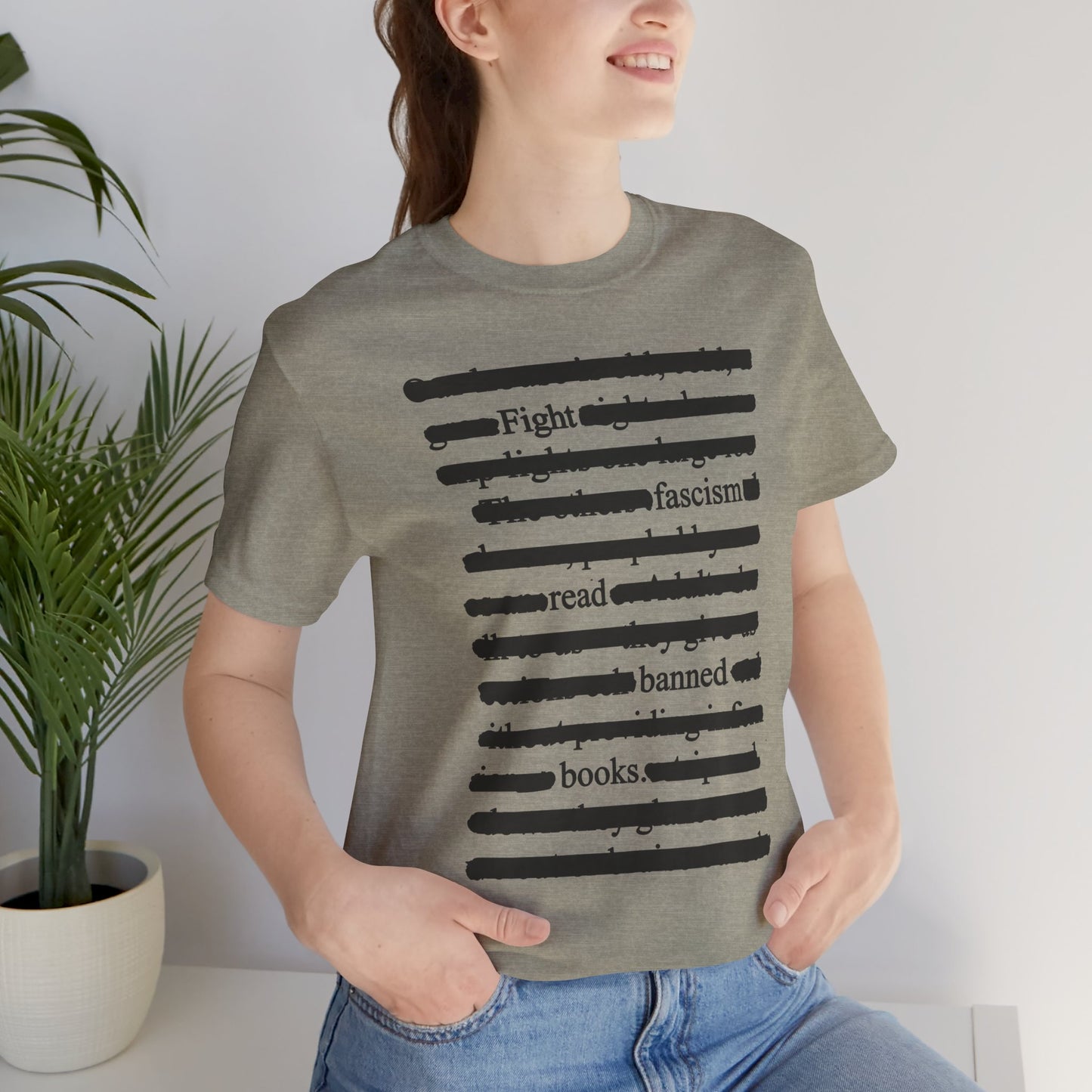 Fight Fascism, Read Banned Books - Unisex Shirt