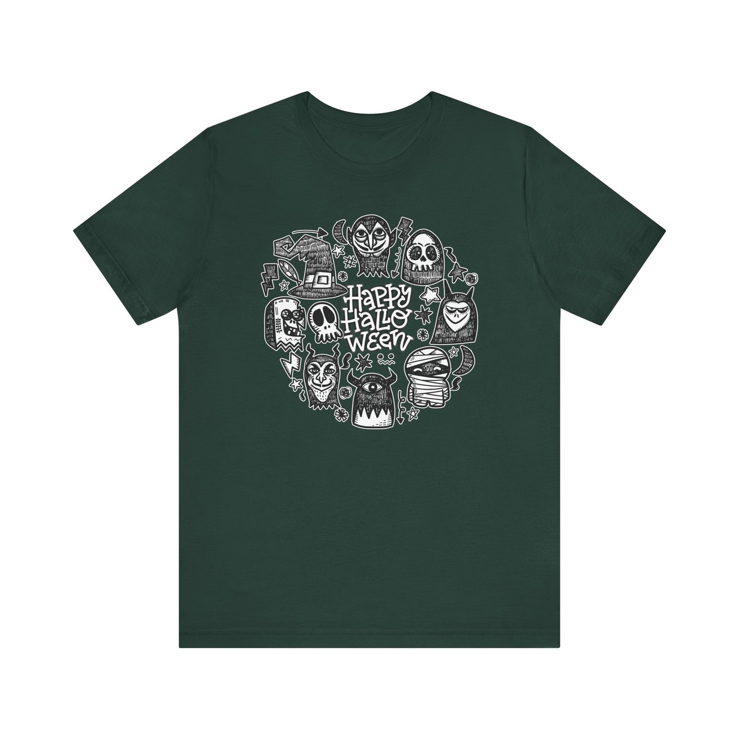 Sketchy Monster Halloween Crew - Unisex Shirt
