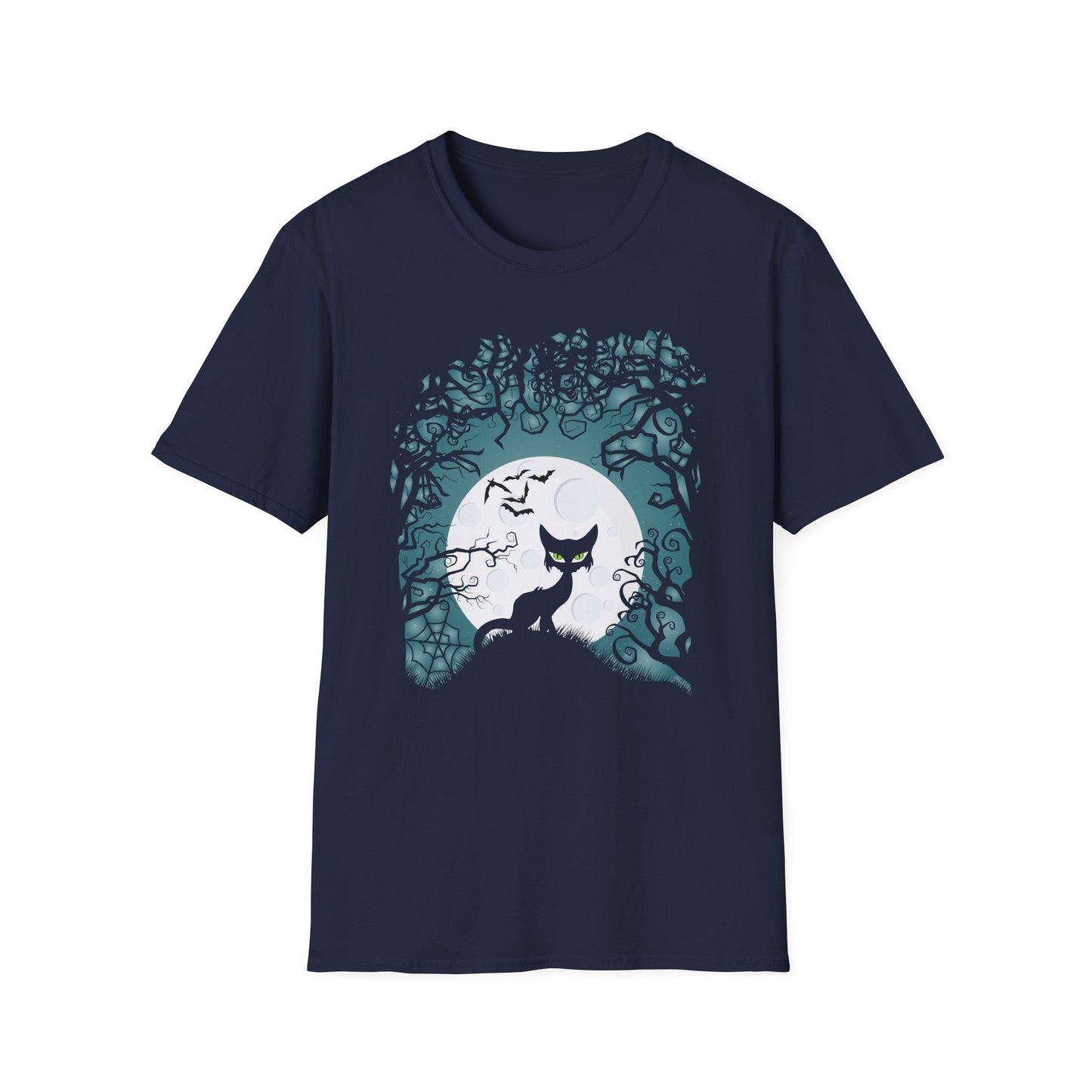 Halloween Black Cat - Classic Unisex Halloween T-Shirt