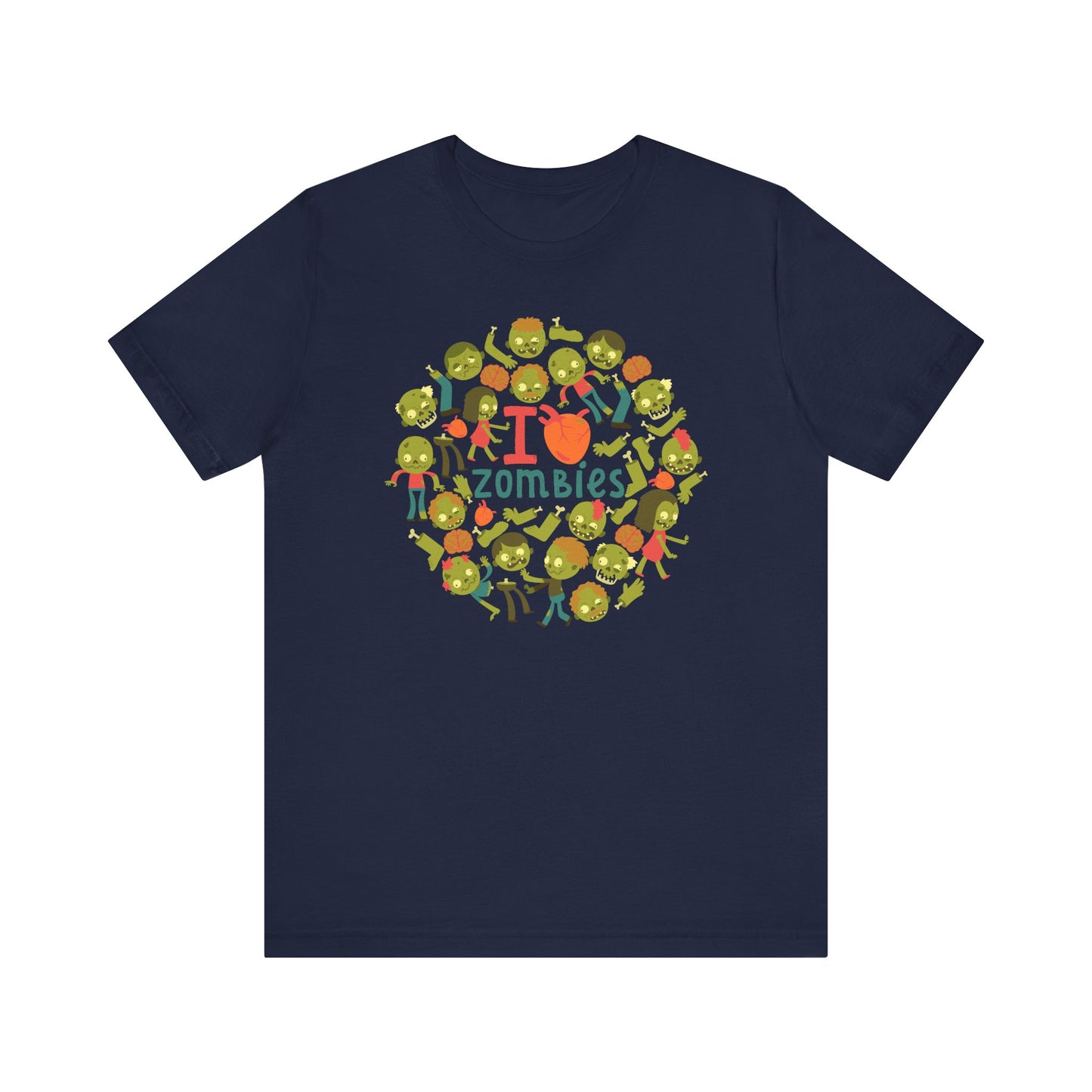 I Love Zombies - Zombie Hand Unisex Halloween Shirt