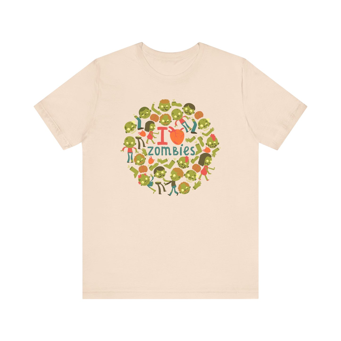 I Love Zombies - Zombie Hand Unisex Halloween Shirt