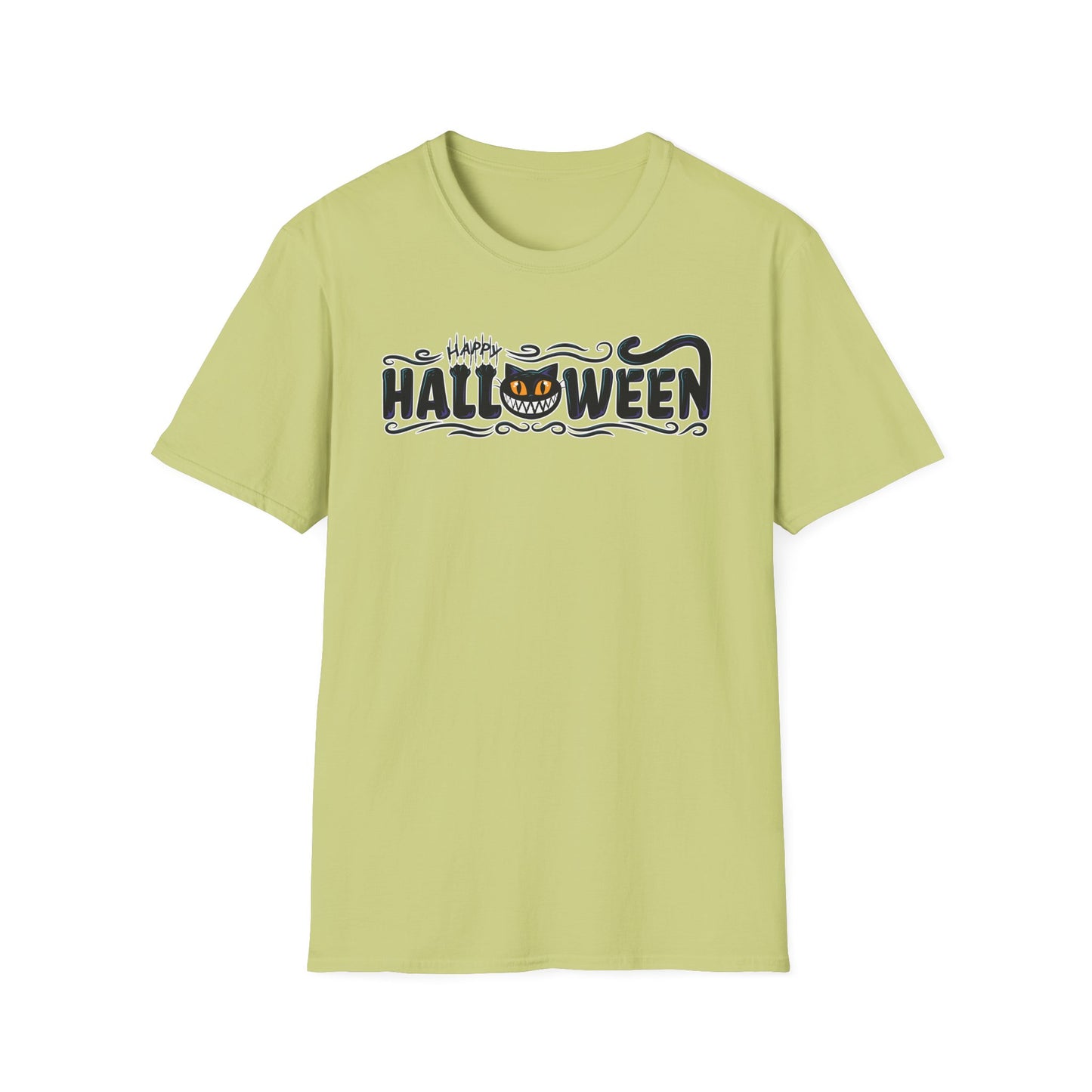 Happy Halloween Black Cat - Unisex Halloween T-Shirt