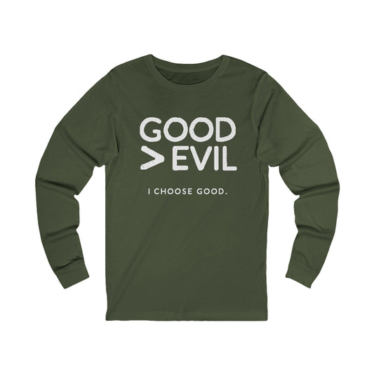 Good > Evil - Tribute to Renee Good - Long Sleeve Tee