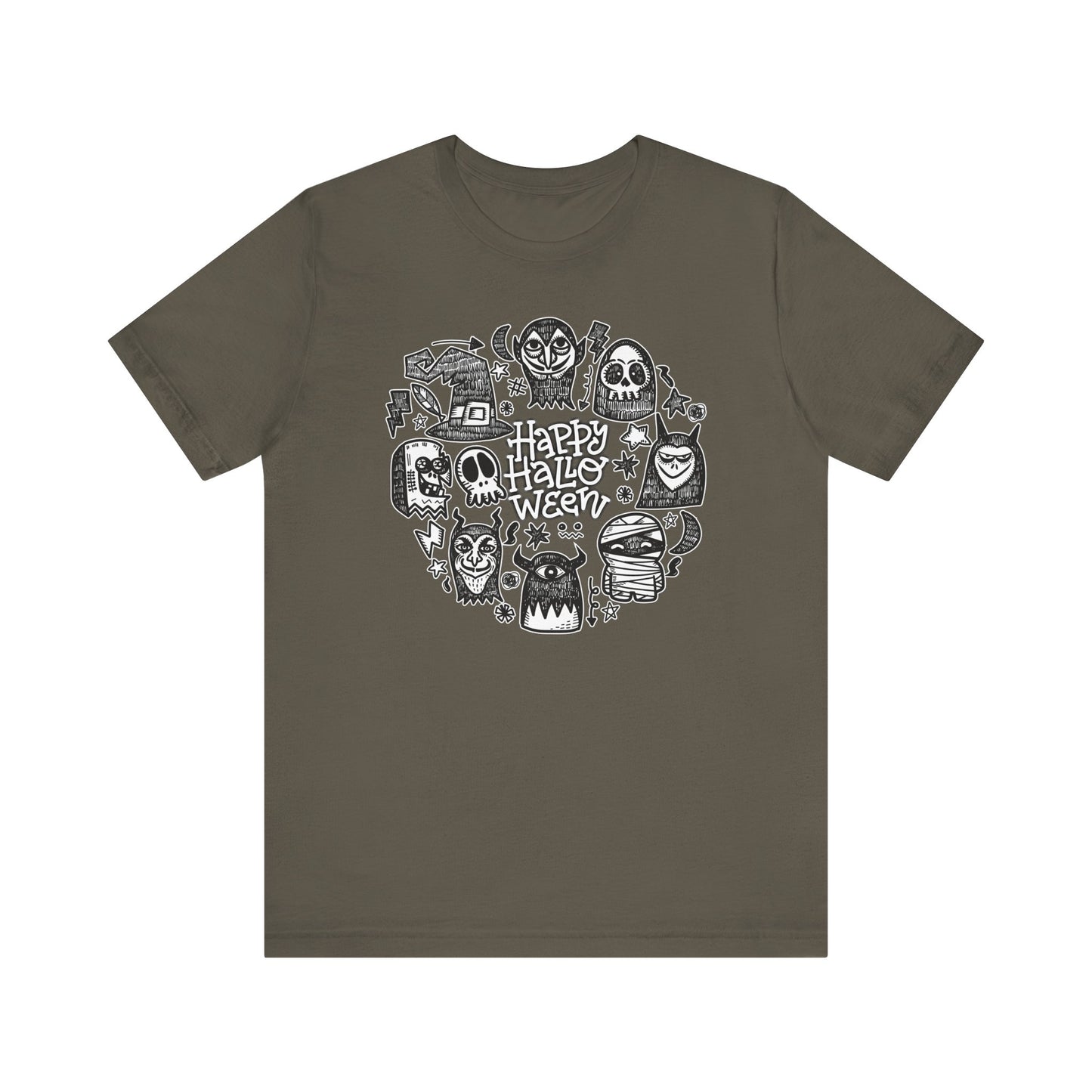 Sketchy Monster Halloween Crew - Unisex Shirt