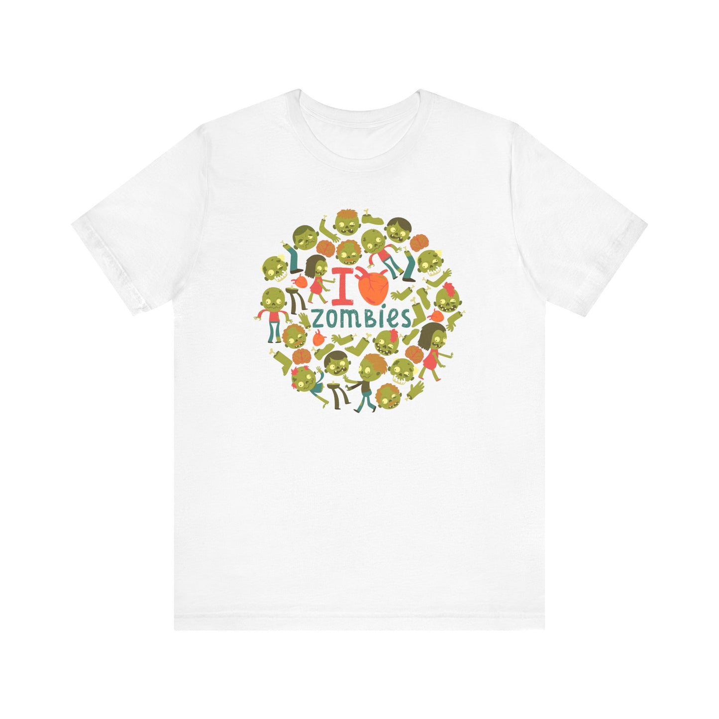 I Love Zombies - Zombie Hand Unisex Halloween Shirt