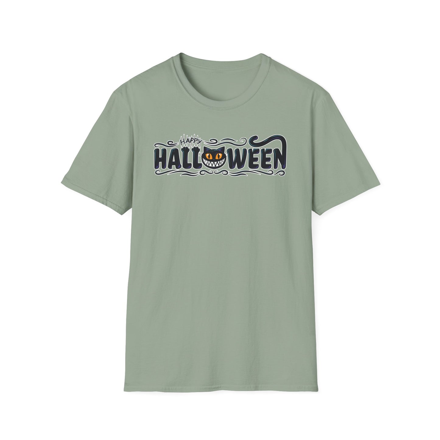 Happy Halloween Black Cat - Unisex Halloween T-Shirt