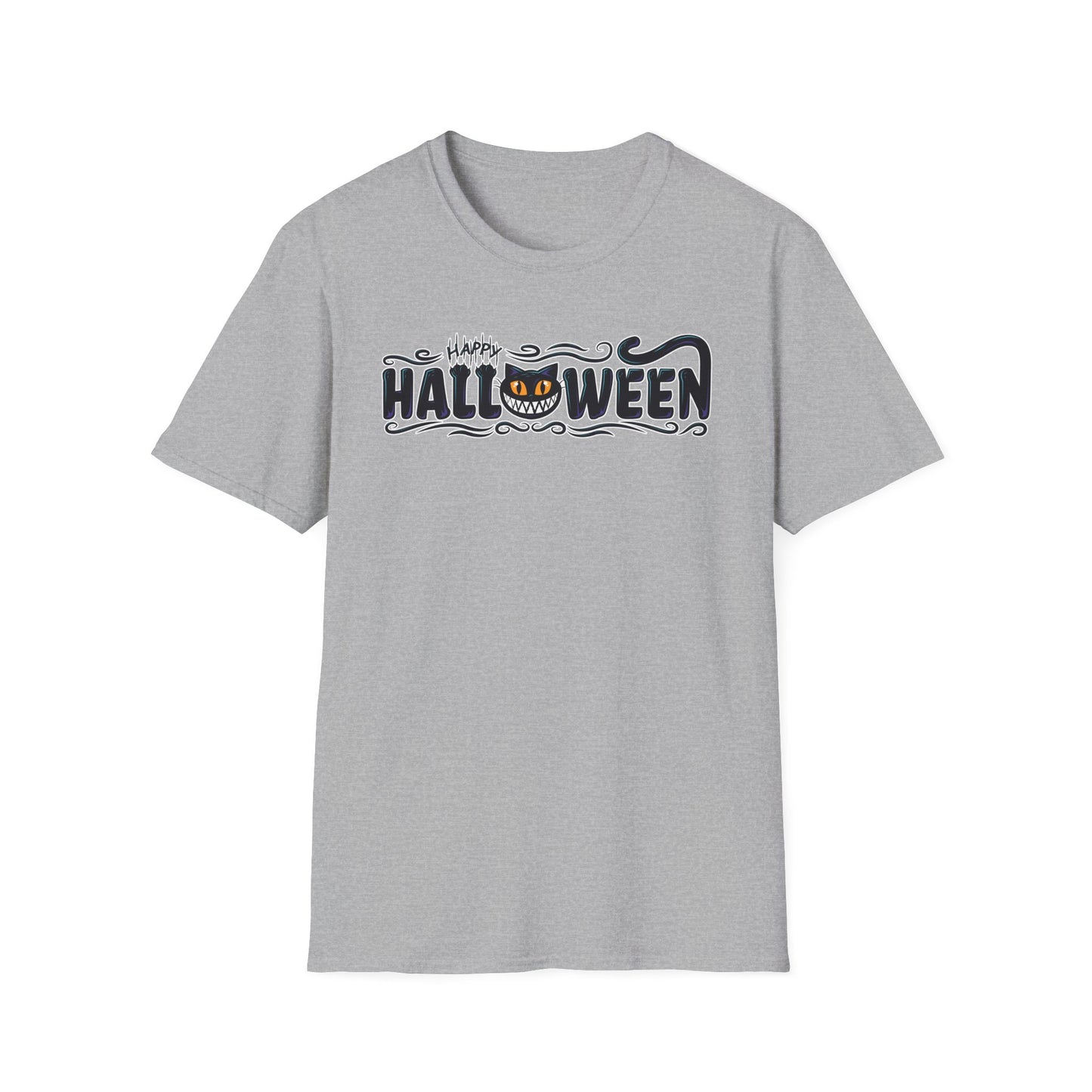Happy Halloween Black Cat - Unisex Halloween T-Shirt