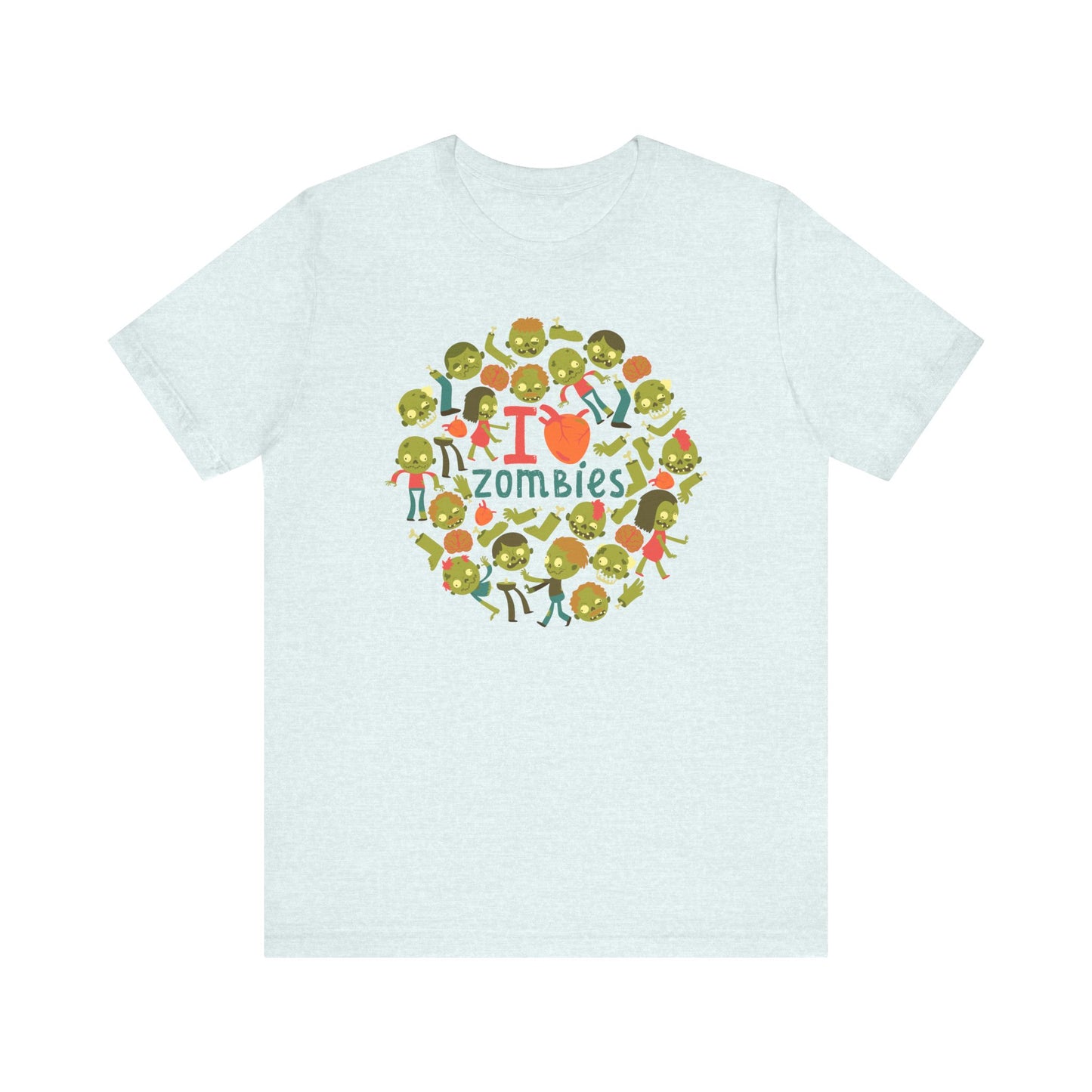 I Love Zombies - Zombie Hand Unisex Halloween Shirt
