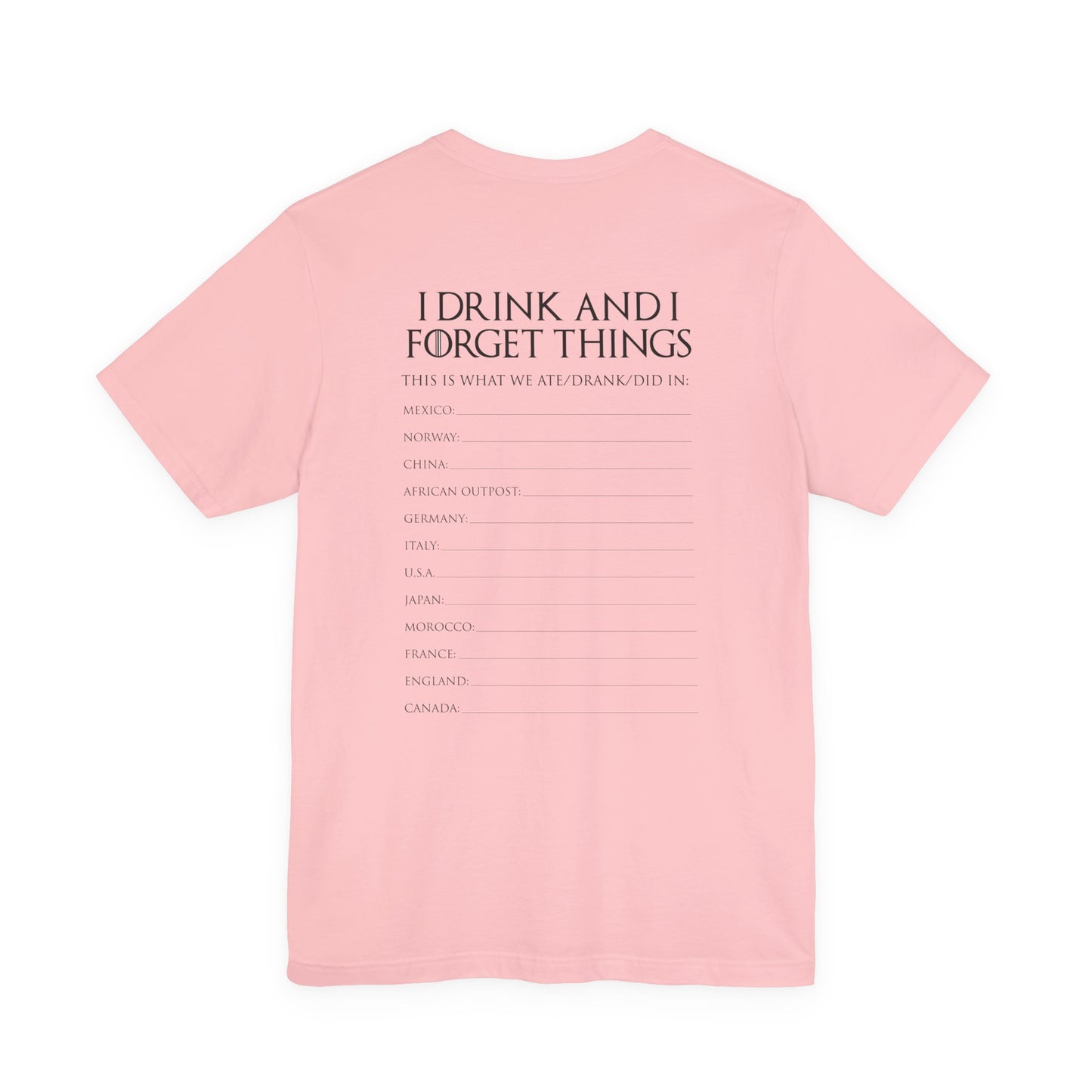 Game of Thirst Epcot Group Drinking Shirt