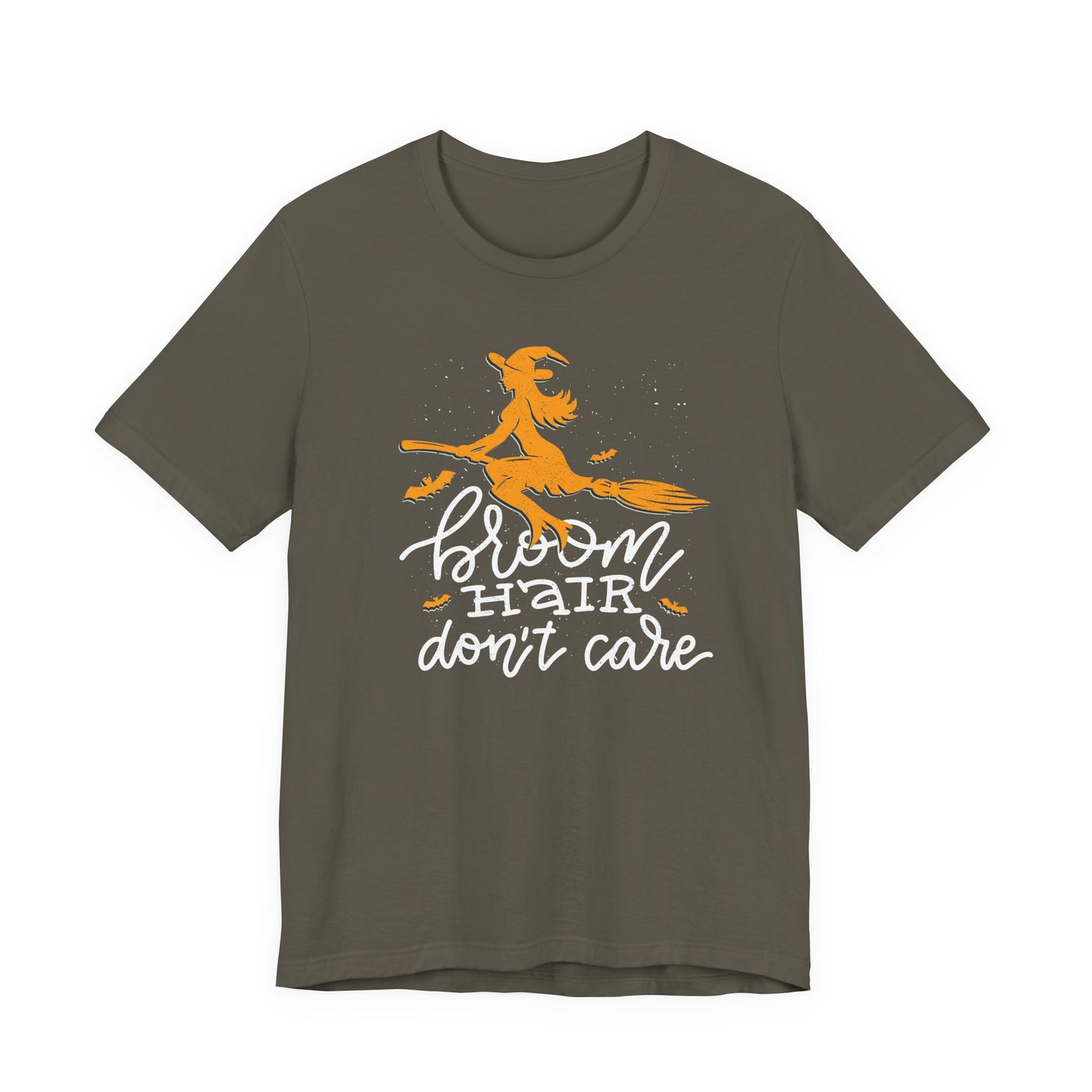 Broom Hair - Don't Care - Witchy Unisex Halloween Shirt