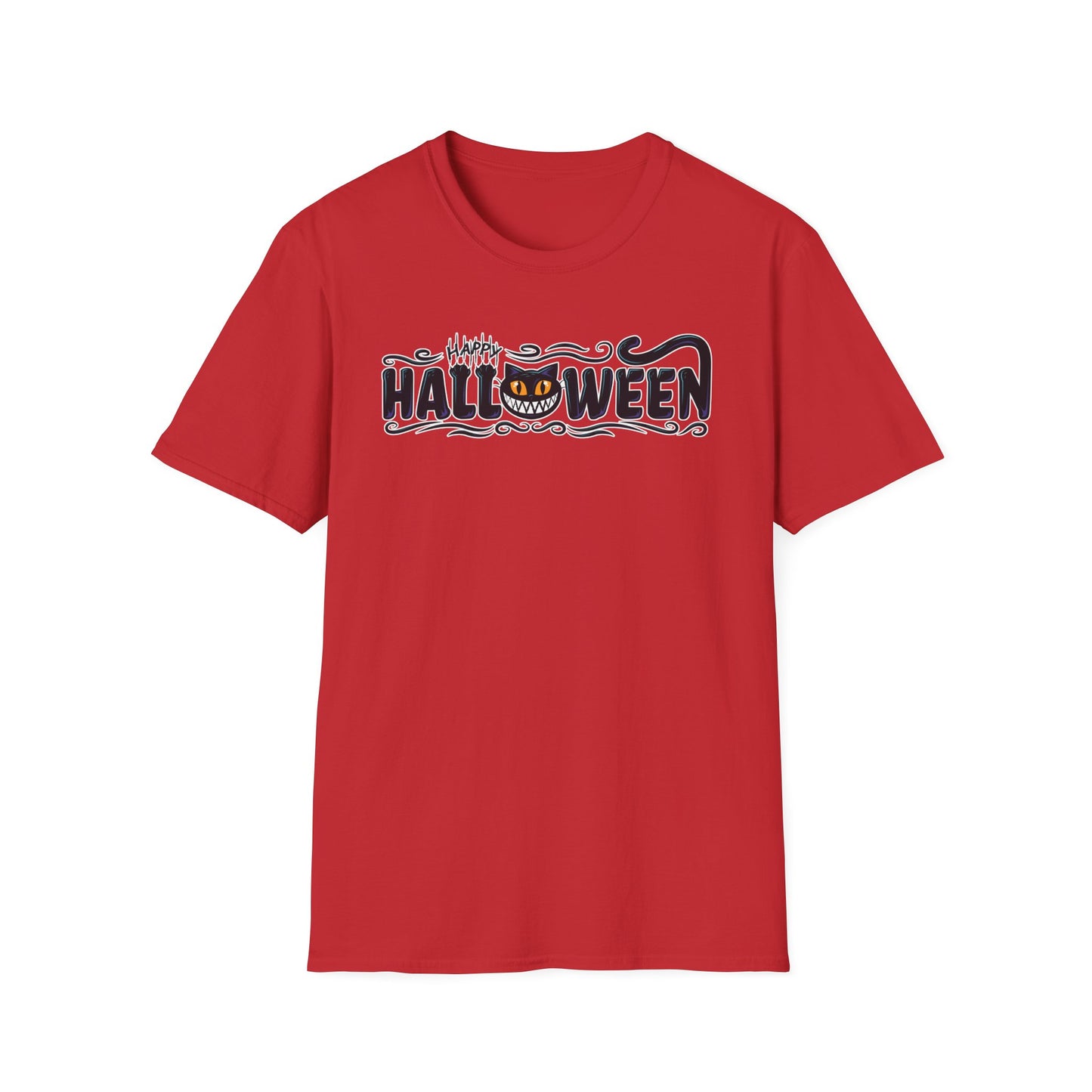 Happy Halloween Black Cat - Unisex Halloween T-Shirt