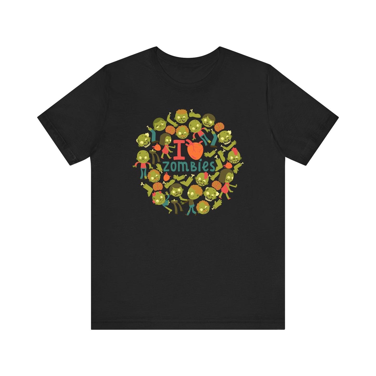 I Love Zombies - Zombie Hand Unisex Halloween Shirt