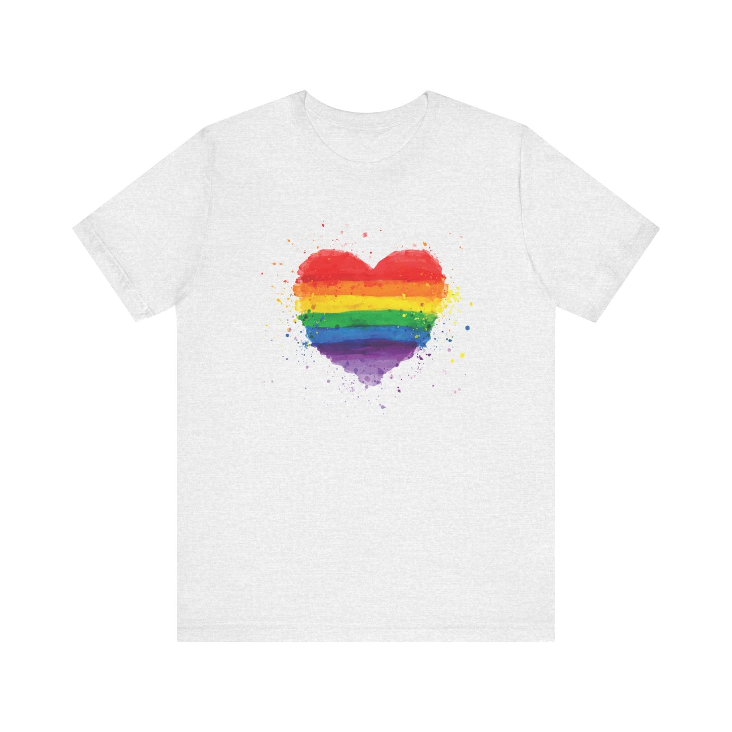 LGBTQ+ Rainbow Heart Unisex Pride Shirt