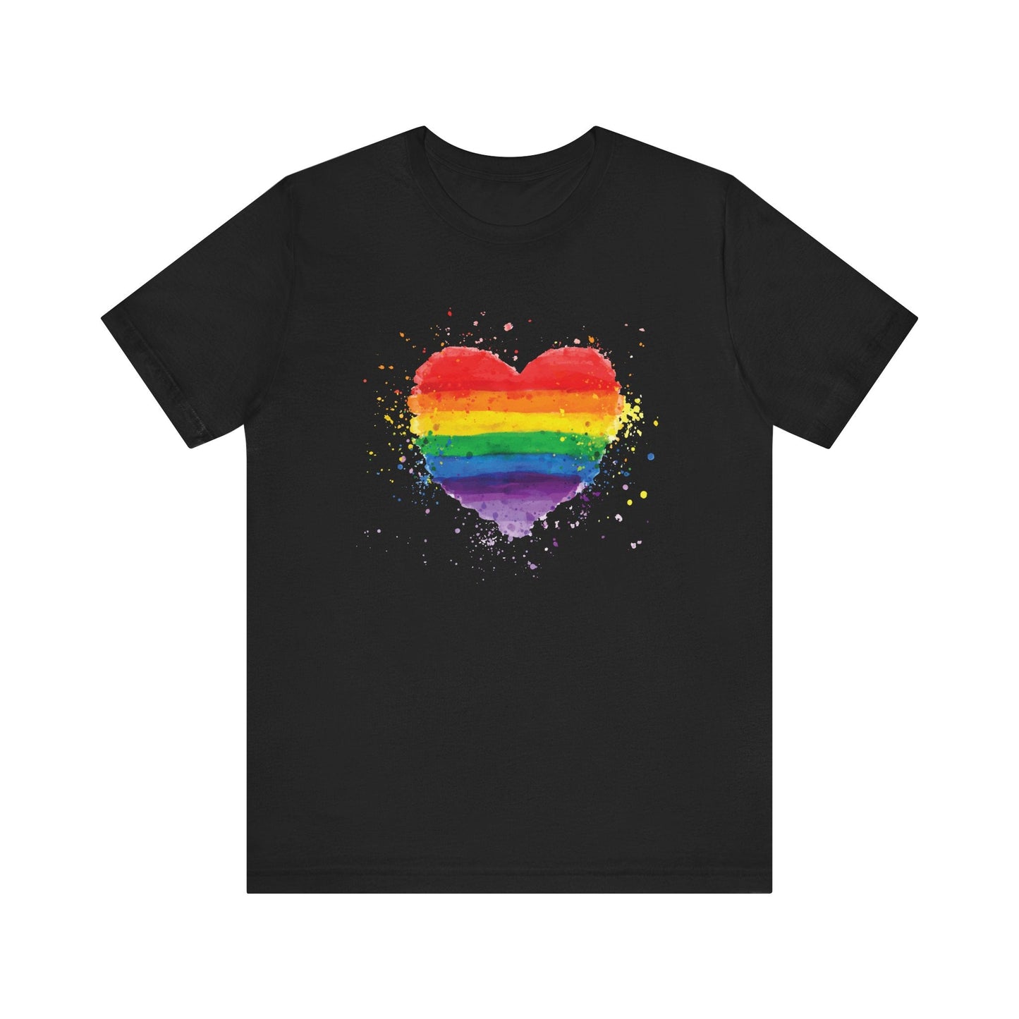 LGBTQ+ Rainbow Heart Unisex Pride Shirt