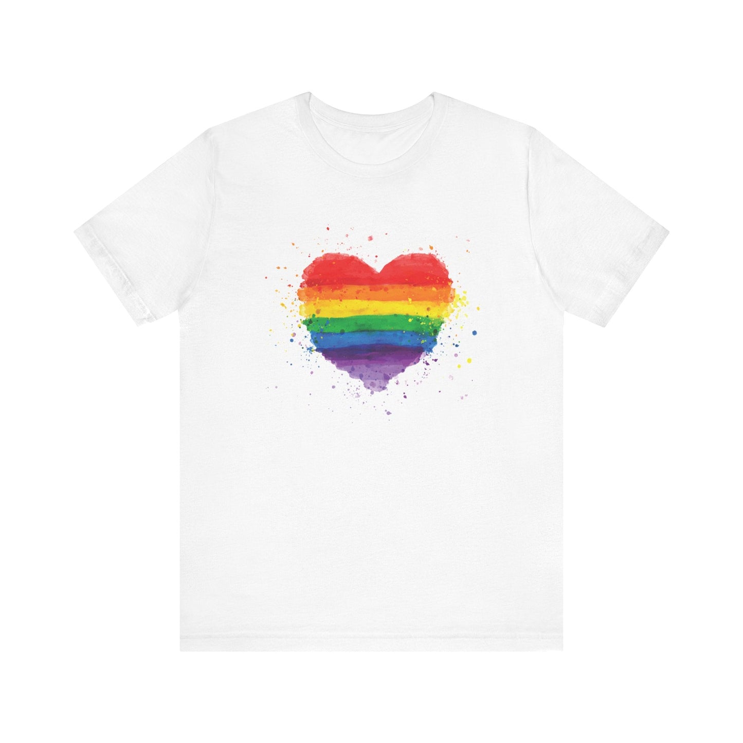 LGBTQ+ Rainbow Heart Unisex Pride Shirt