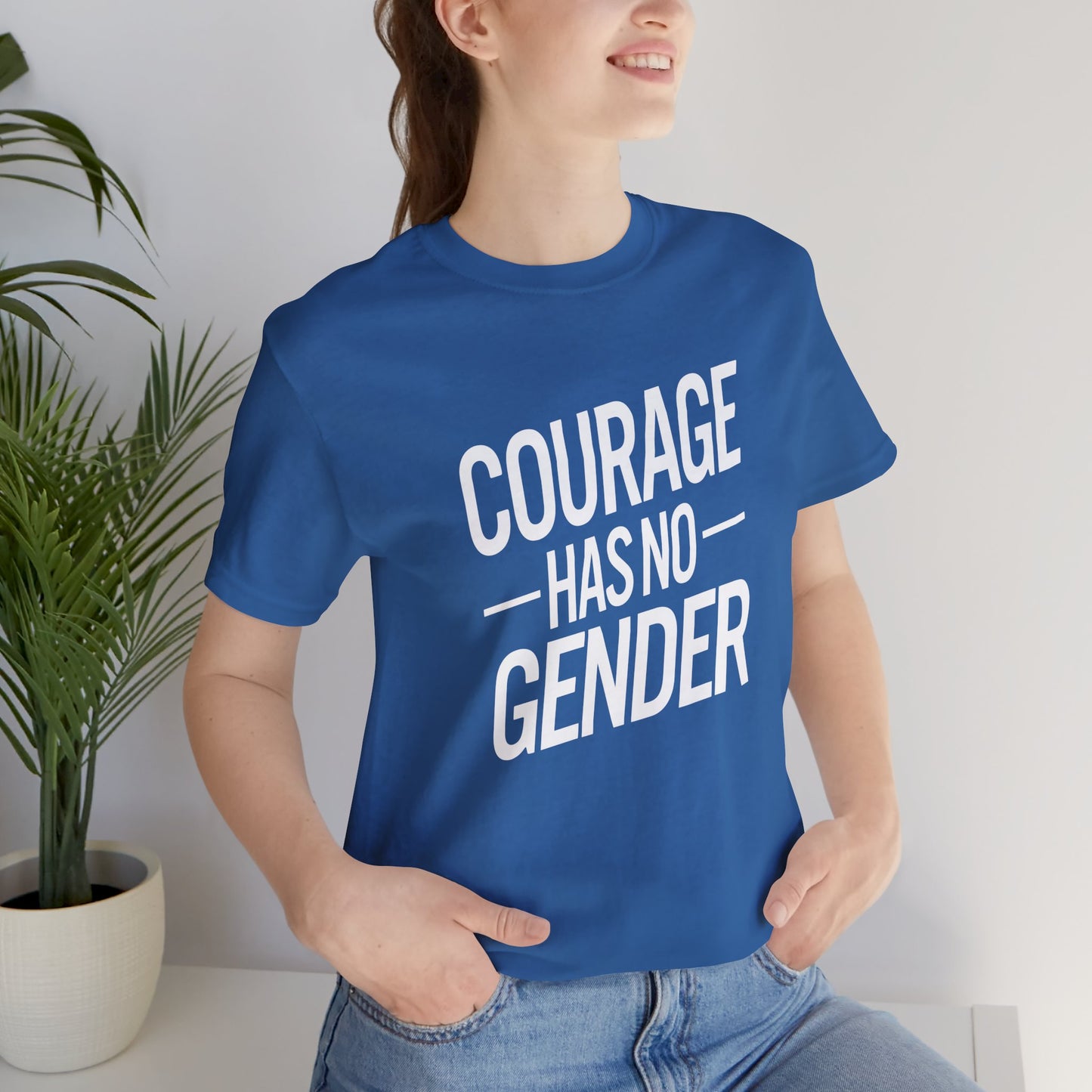 Courage Has No Gender Unisex Trans Tee - Pride Statement Shirt