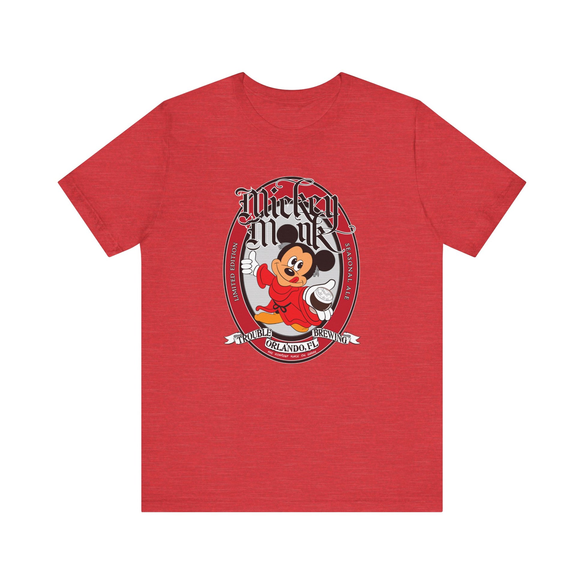 Mickey Monk Beer Label Unisex Shirt - Disney Fan Tee