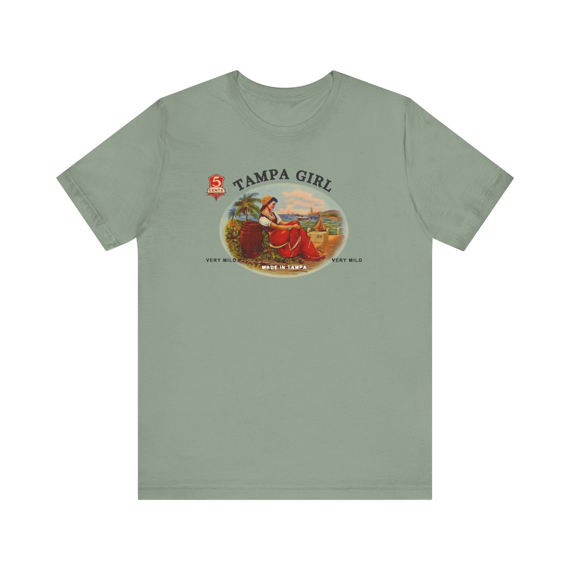 Tampa Girl Cigar Box Art t-shirt mens womens ladies | Speak Out Shirts