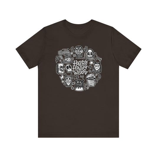 Sketchy Monster Halloween Crew - Unisex Shirt