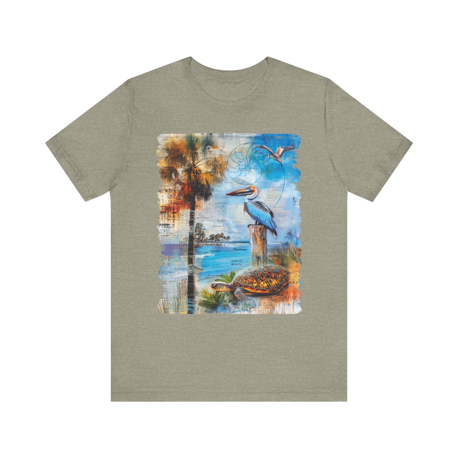 Gulf of México Collage Tee - Coastal Pride Shirt