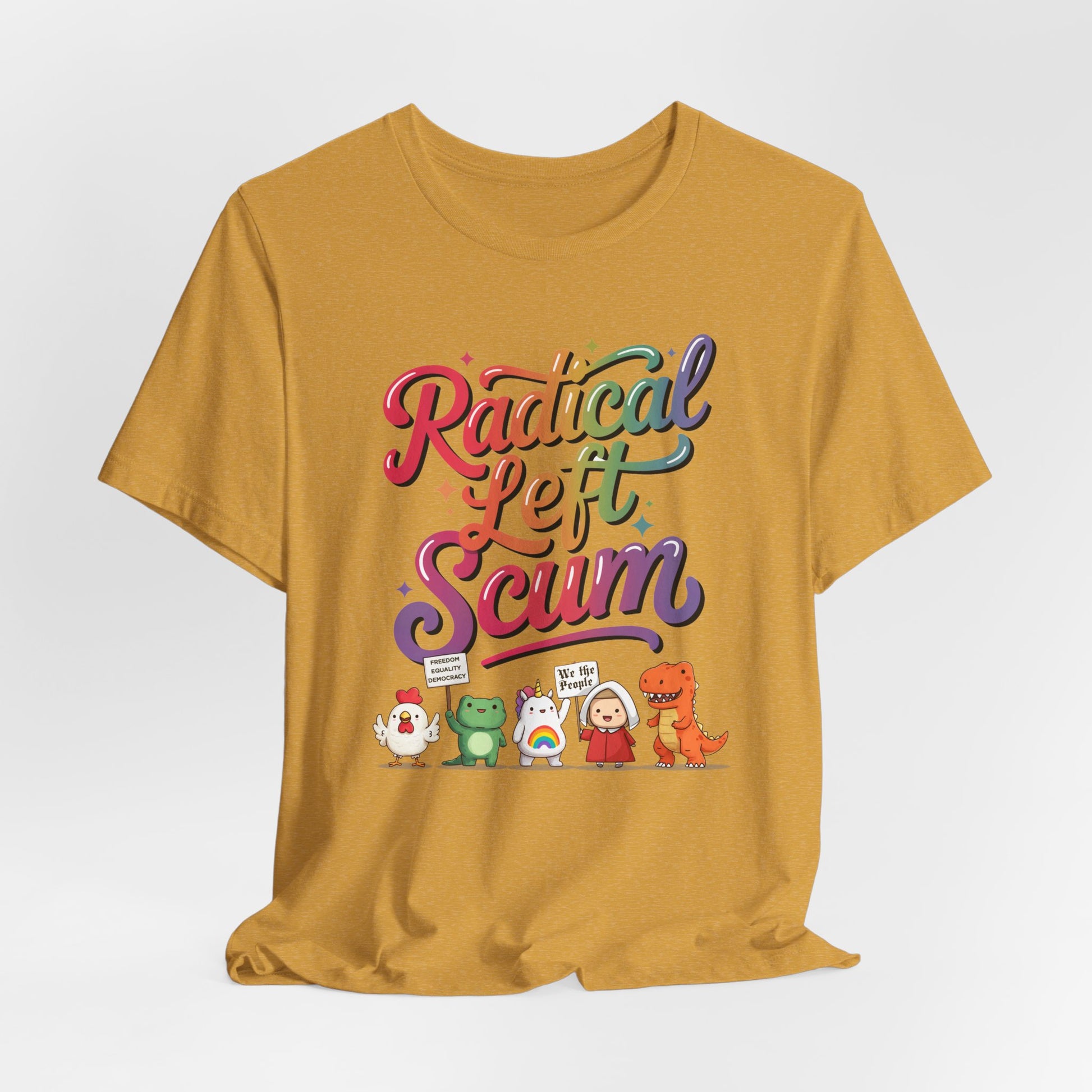 Radical Left Scum Protest Icons Short Sleeve t-shirt protest mens womens | Speak Out Shirts