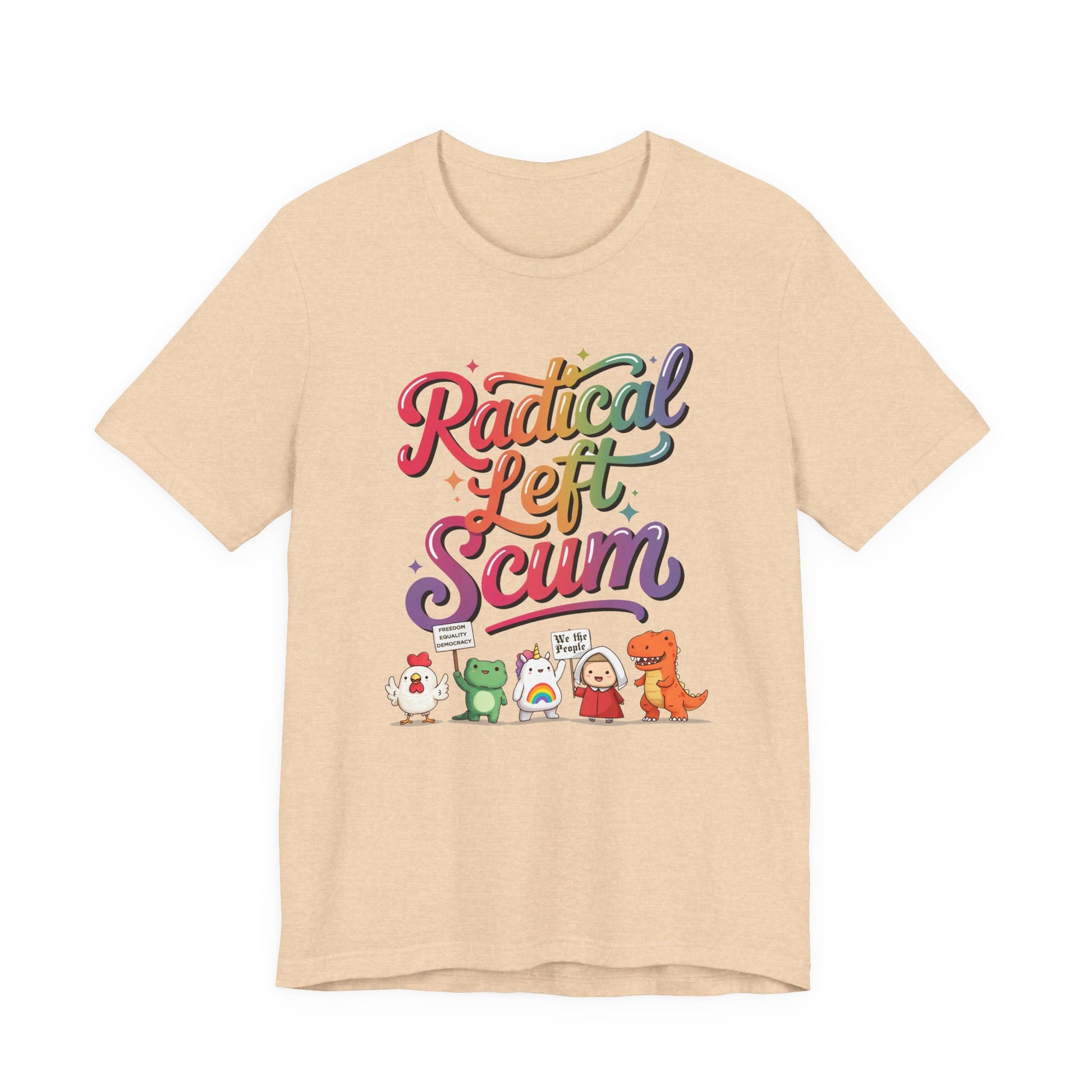 Radical Left Scum Protest Icons Short Sleeve t-shirt protest mens womens | Speak Out Shirts