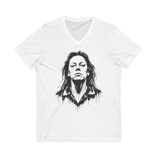 AILEEN - Defiant Aileen Wuornos Unisex V Neck Shirt