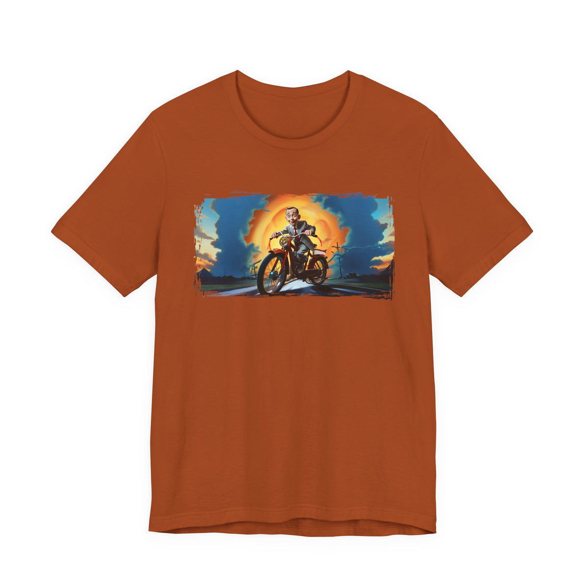 Pee Wee Herman Riding into the Sunset Graphic Tee