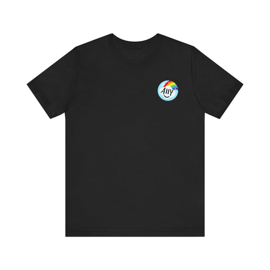 Ally Rainbow Heart Tee - LGBTQ+ Pride Support T-Shirt