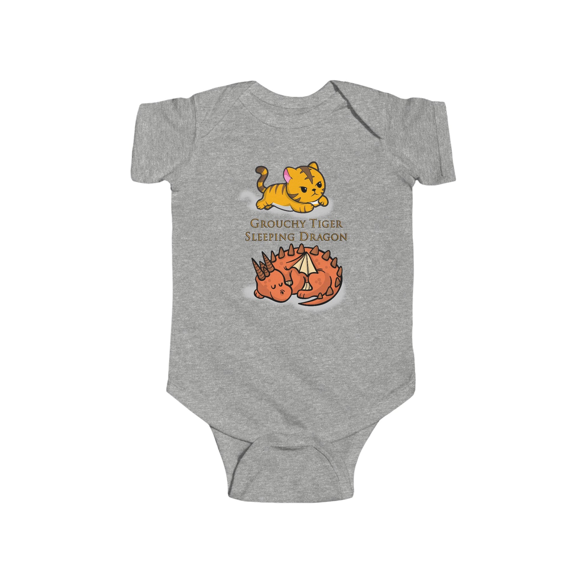 Grouchy Tiger Sleeping Dragon t-shirt funny mens womens | Speak Out Shirts