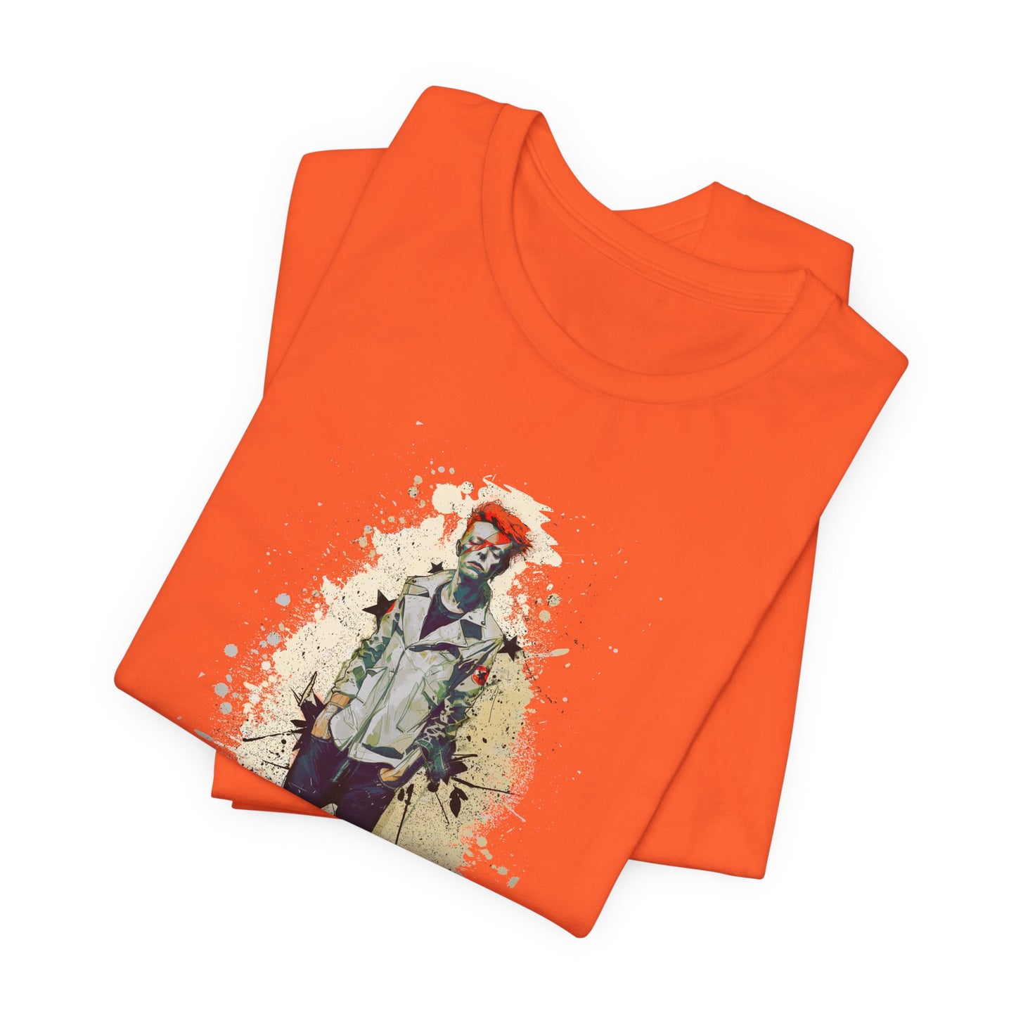 Young David Bowie graphic tee Ñ teenage punk-era portrait of the rock legend