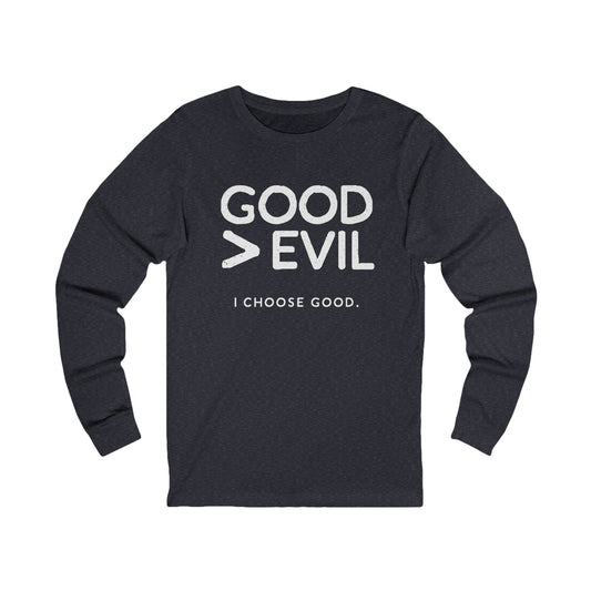 Good > Evil - Tribute to Renee Good - Long Sleeve Tee