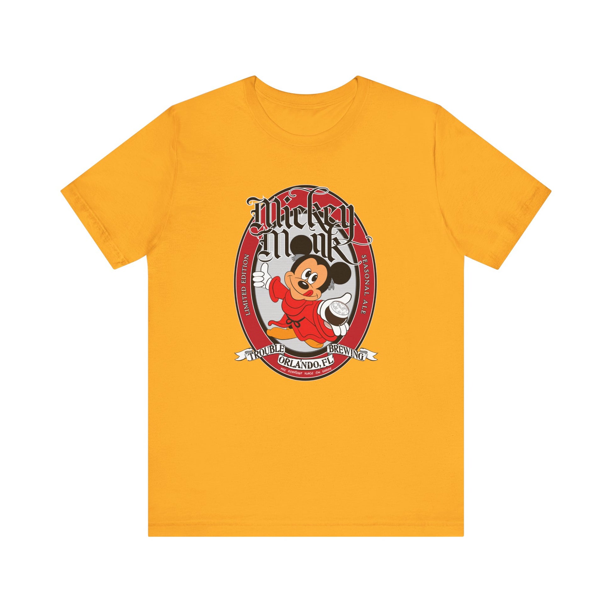 Mickey Monk Beer Label Unisex Shirt - Disney Fan Tee