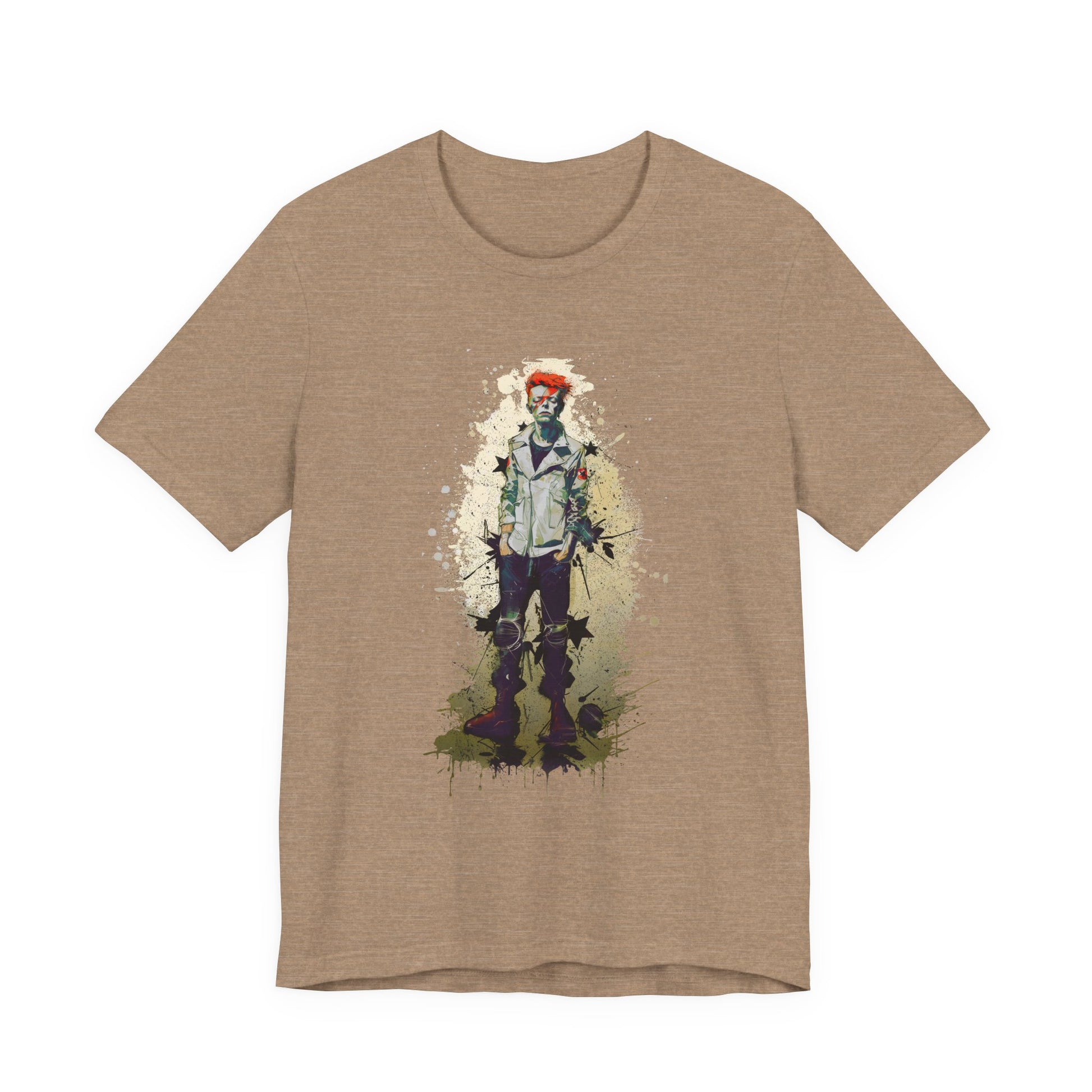 Young David Bowie graphic tee Ñ teenage punk-era portrait of the rock legend