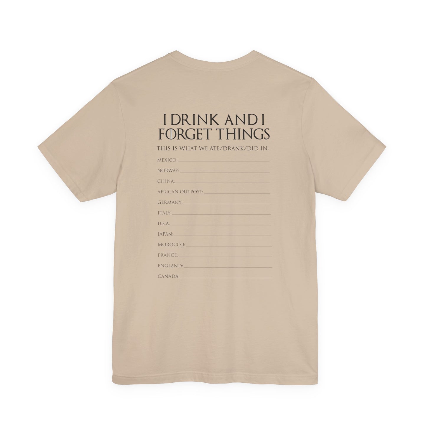 Game of Thirst Epcot Group Drinking Shirt