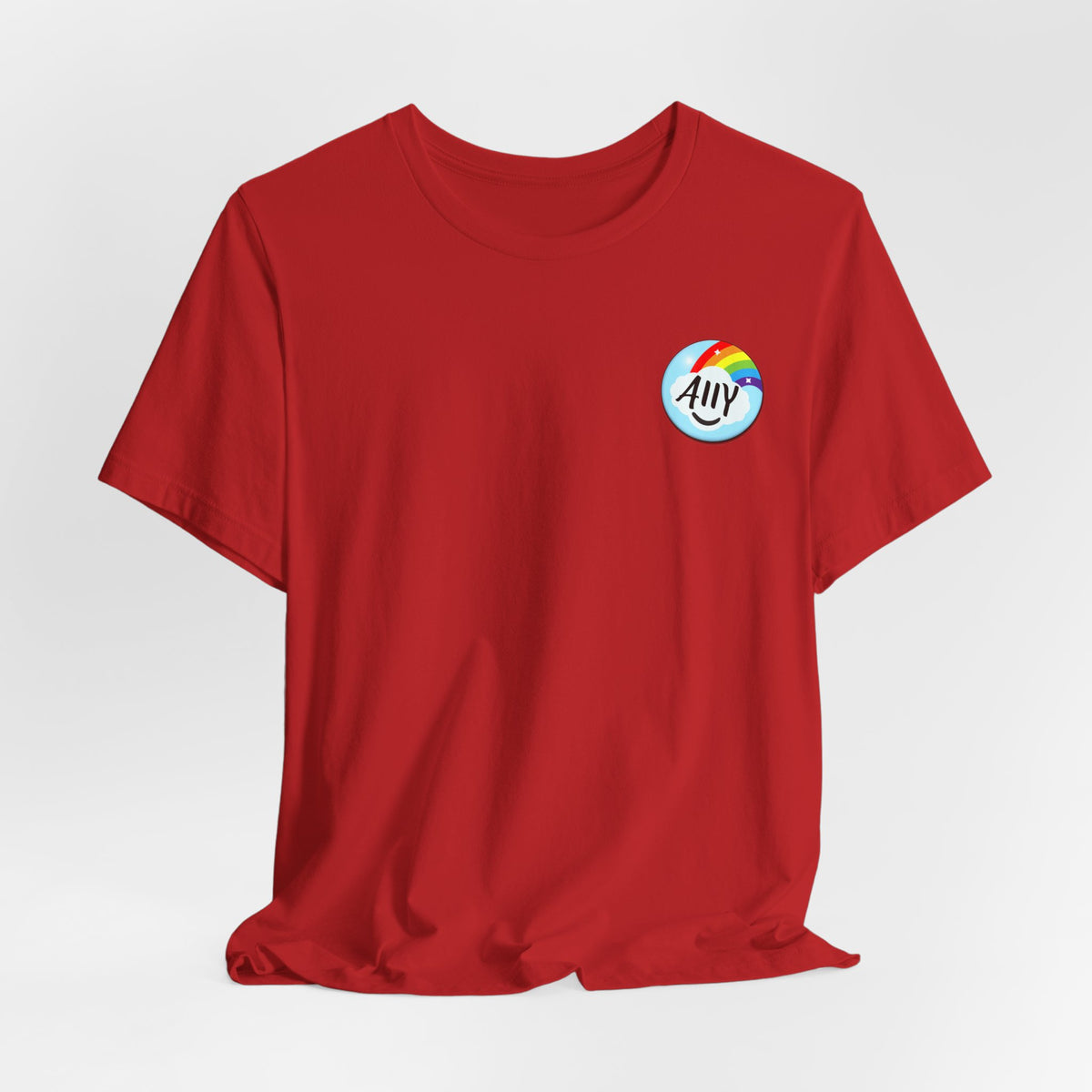 Ally Rainbow Heart Tee - LGBTQ+ Pride Support T-Shirt