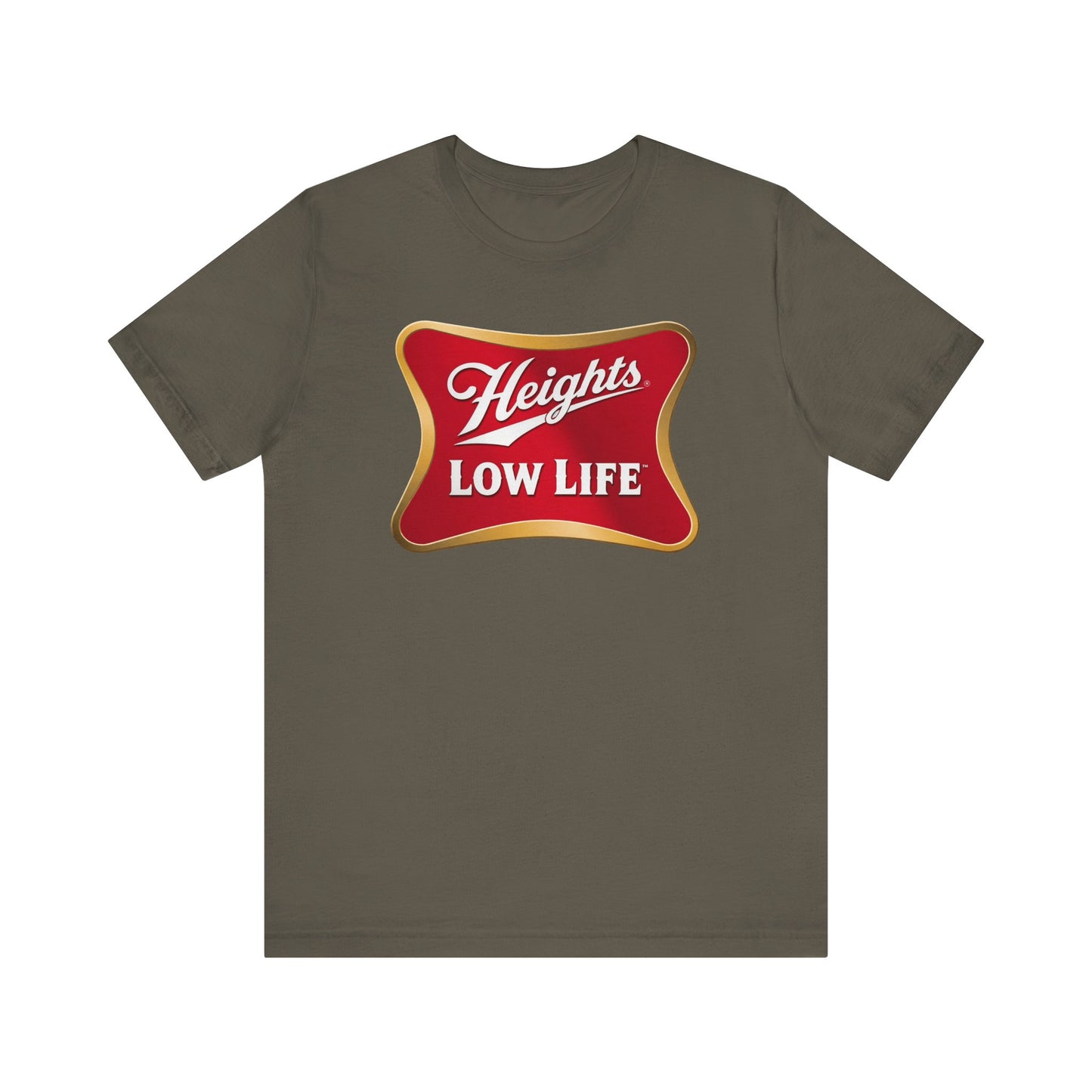 Heights Low Life Beer Logo t-shirt funny mens womens | Speak Out Shirts