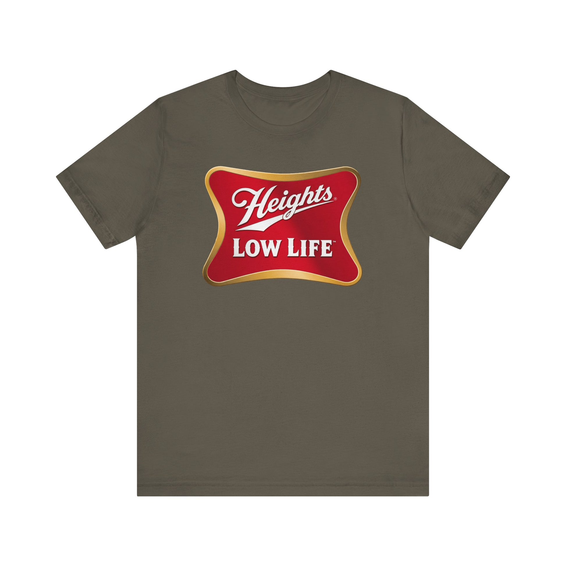 Heights Low Life Beer Logo t-shirt funny mens womens | Speak Out Shirts