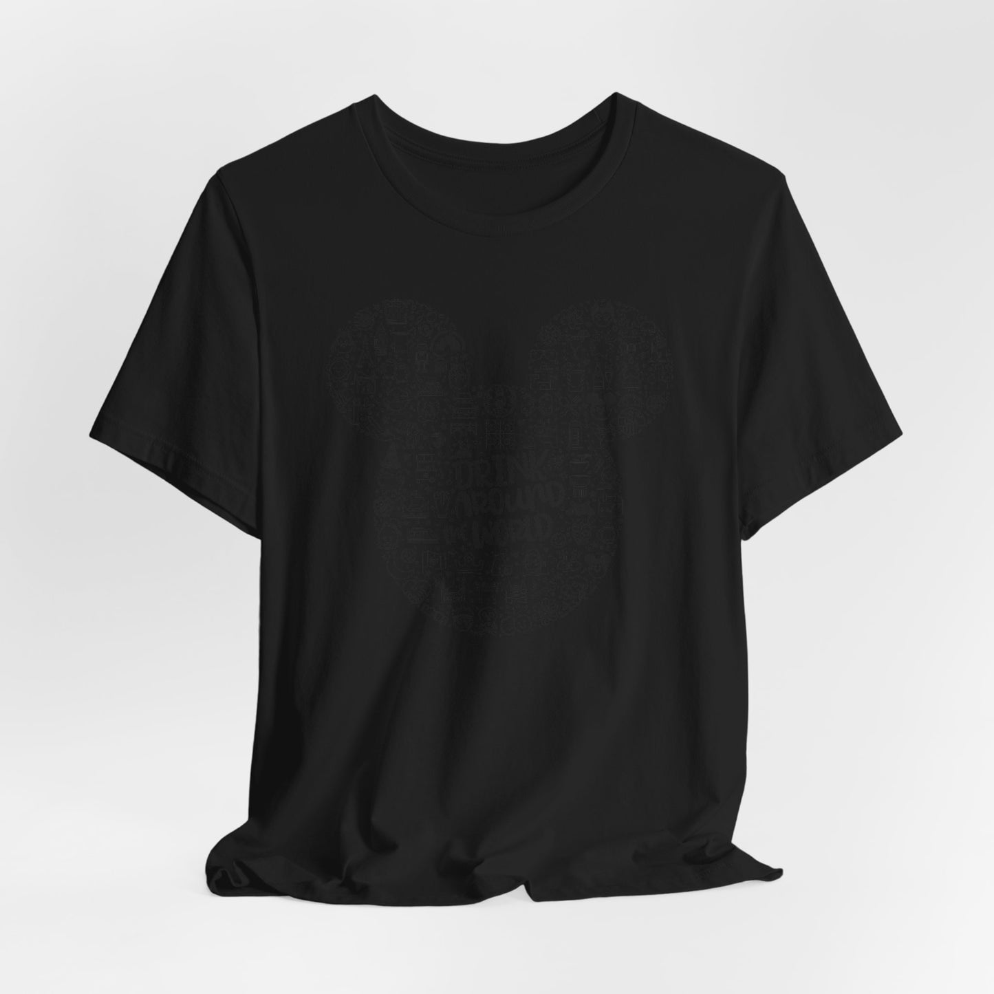 Mickey Doodle Travel Tee – "Drink Around the World" Graphic T-Shirt