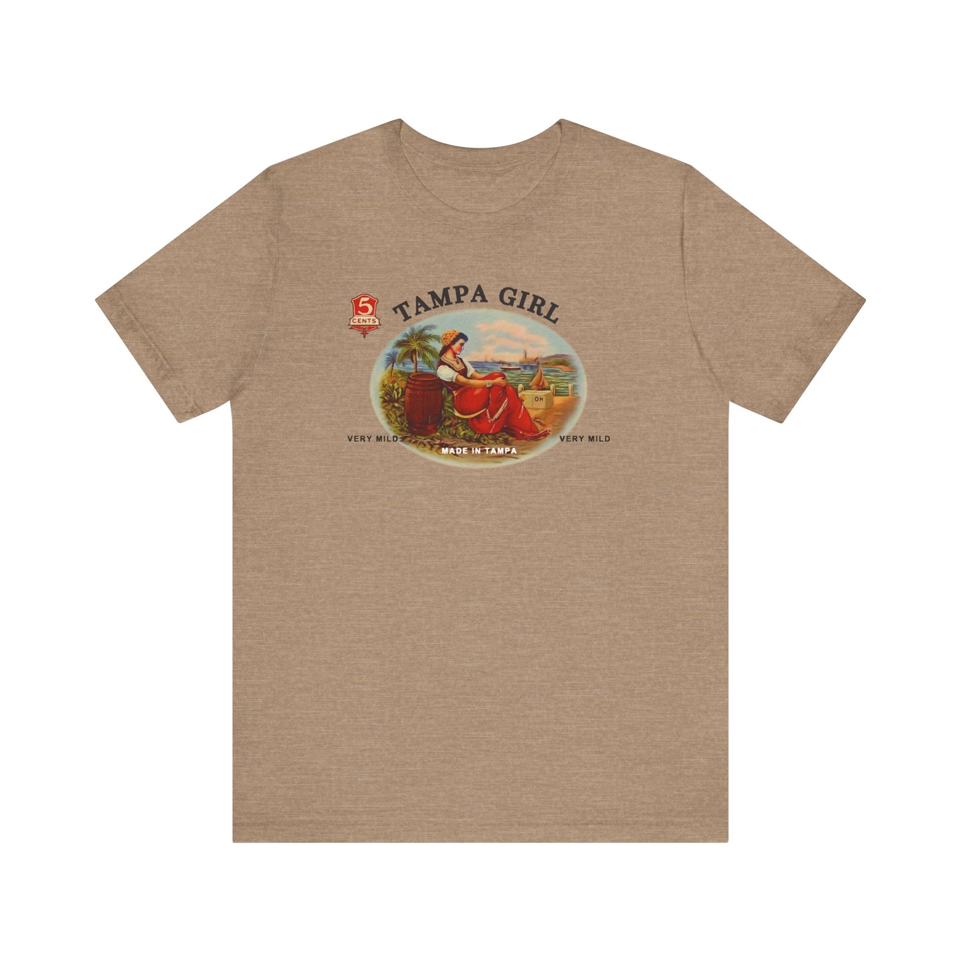 Tampa Girl Cigar Box Art t-shirt mens womens ladies | Speak Out Shirts
